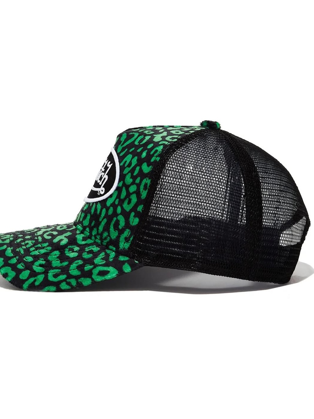 Von Dutch Black and Green Leopard Trucker Hat - Picture 4 of 4